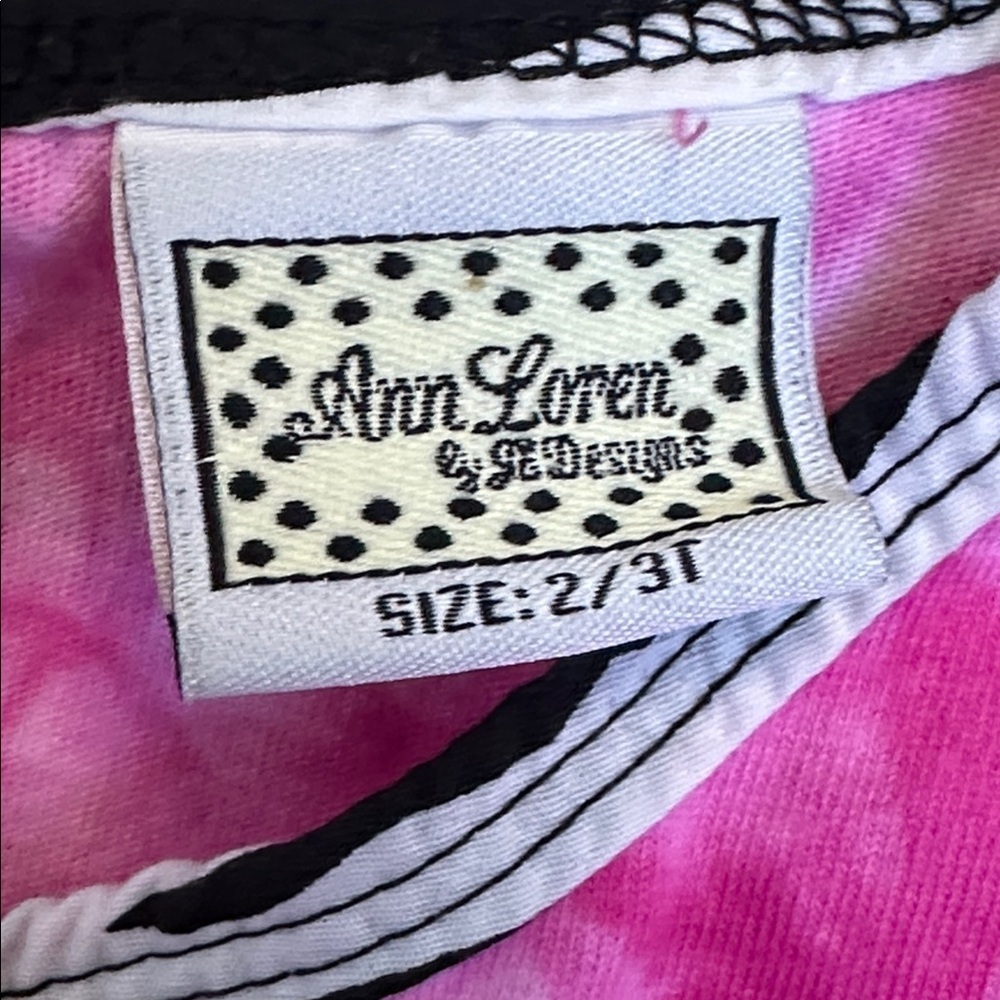 Ann Loren Pink Tie-Dye Mickey Mouse Kids Outfit size 2/3t - Picture 11 of 12